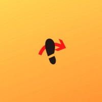 回転している足